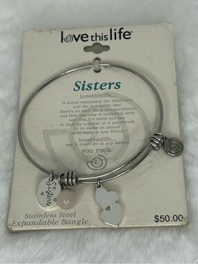 LOVE THIS LIFE STAINLESS STEEL SISTERS BRACELET